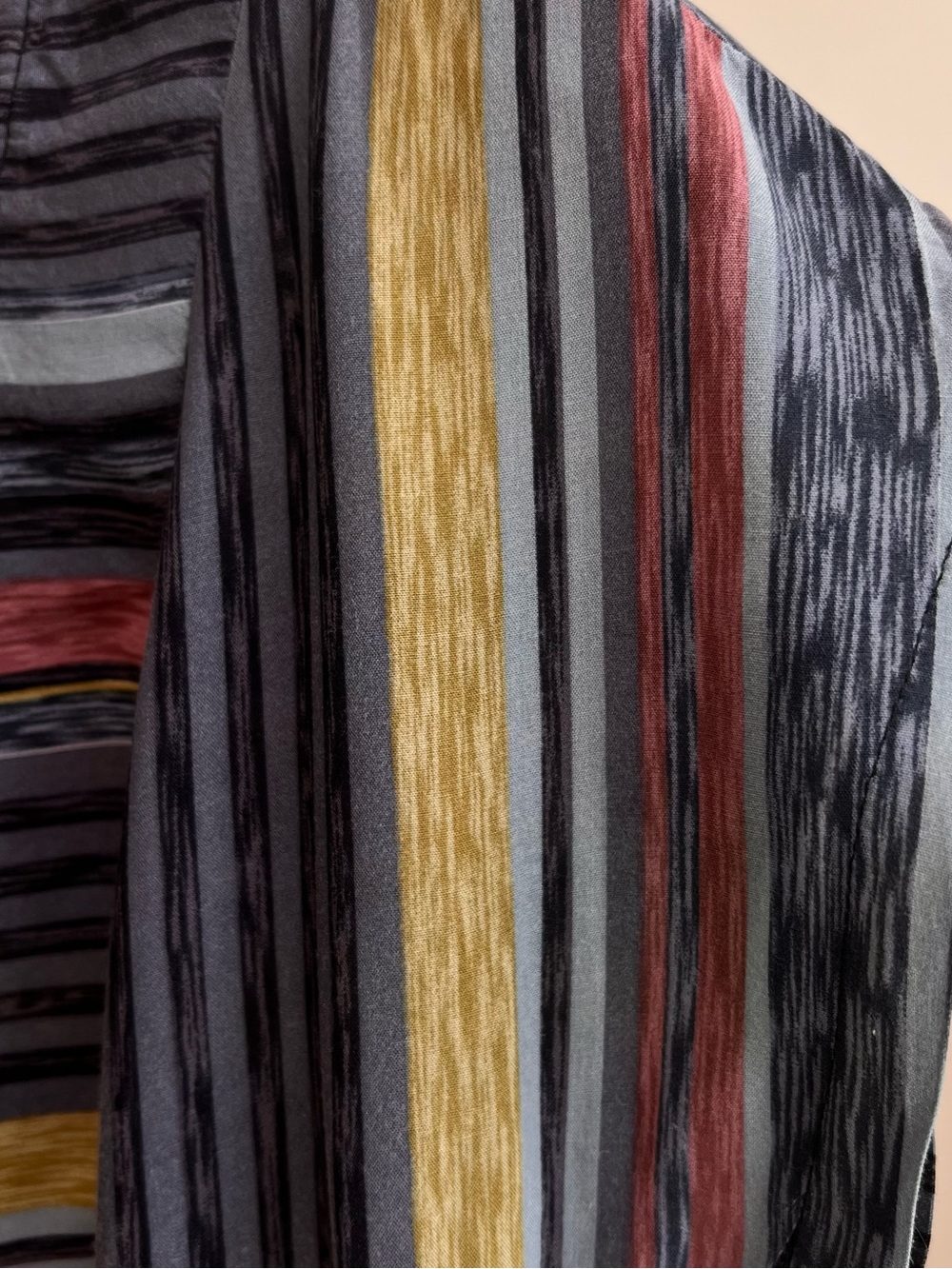 Striped Multi-Color Short Sleeve Mini Dress - Picture 4 of 6